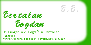 bertalan bogdan business card